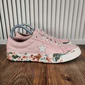 Converse Pink Floral Athletic Shoes